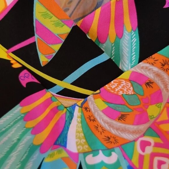 Trina Turk Tahitian SZ L Floral Mini Tunic Swim Cover Up 20th Anniversary NWT - Picture 6 of 13